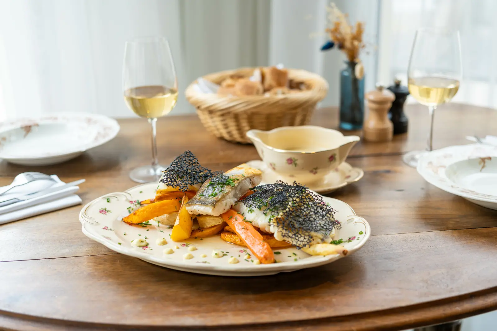 Diner en 3 plats, boisson comprise