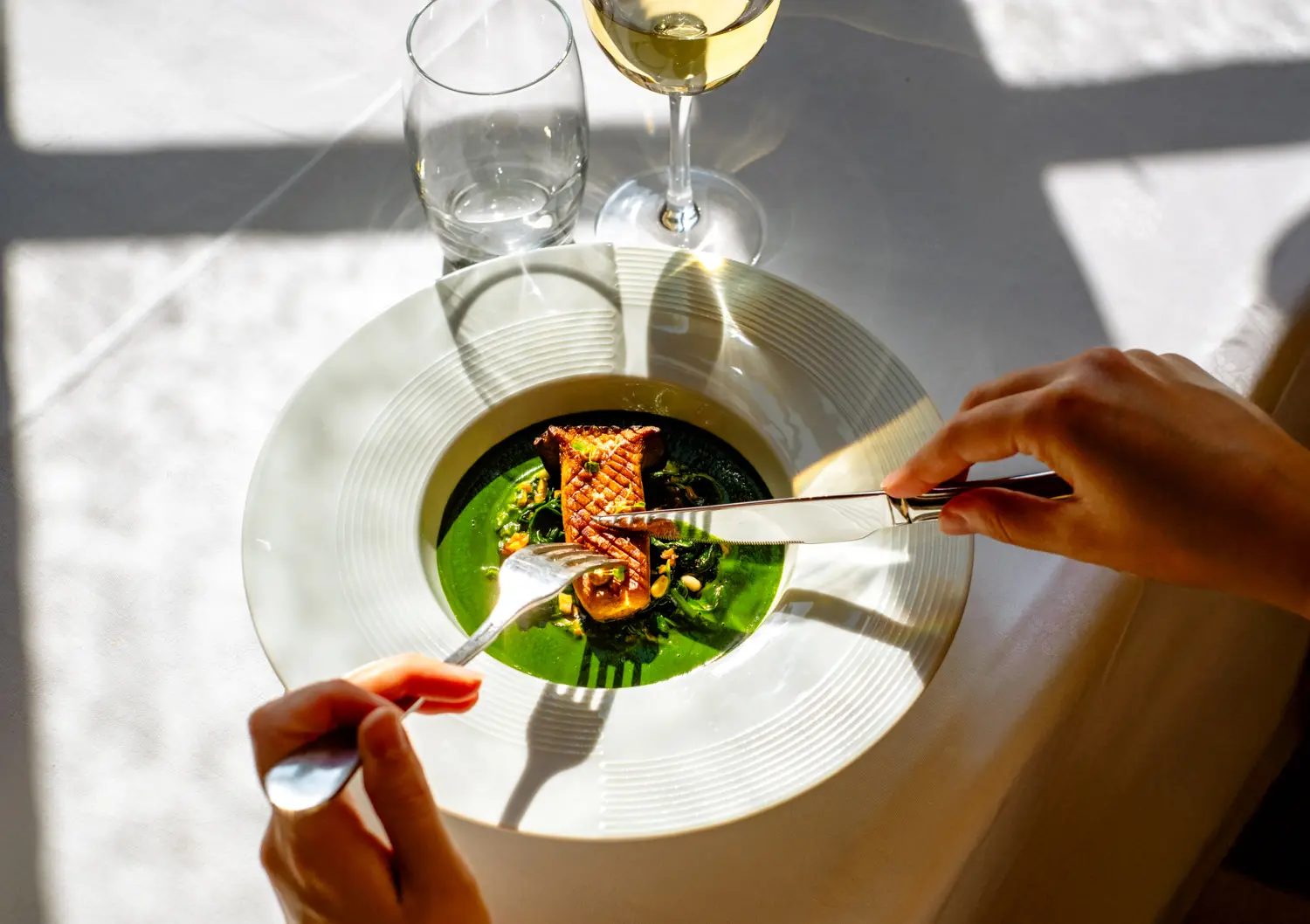 Menu gastronomique à La Table du Château