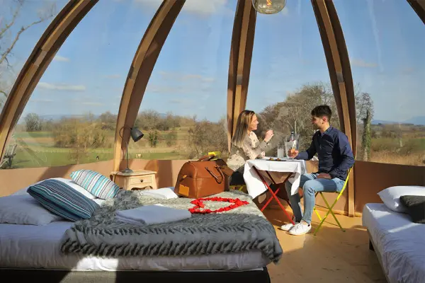 Nuit insolite en bulle a la belle etoile — visuel 2