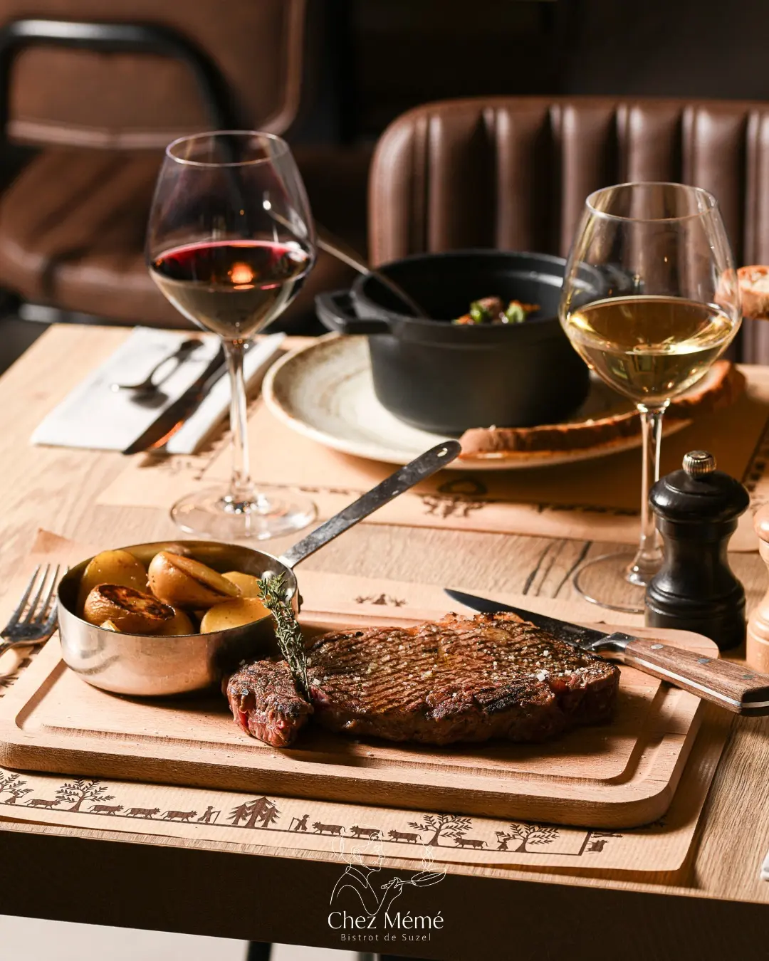Menu brasserie chez meme