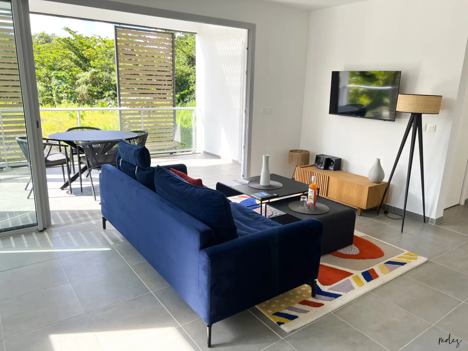 Séjour à l'Anse Mitan en Appartement T2 avec Terrasse