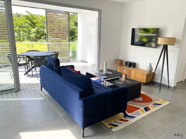 Séjour à l'Anse Mitan en Appartement T2 avec Terrasse — visuel 1
