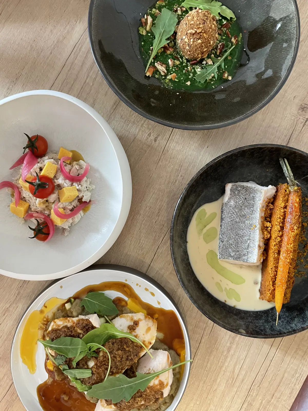 Menu en quatre temps