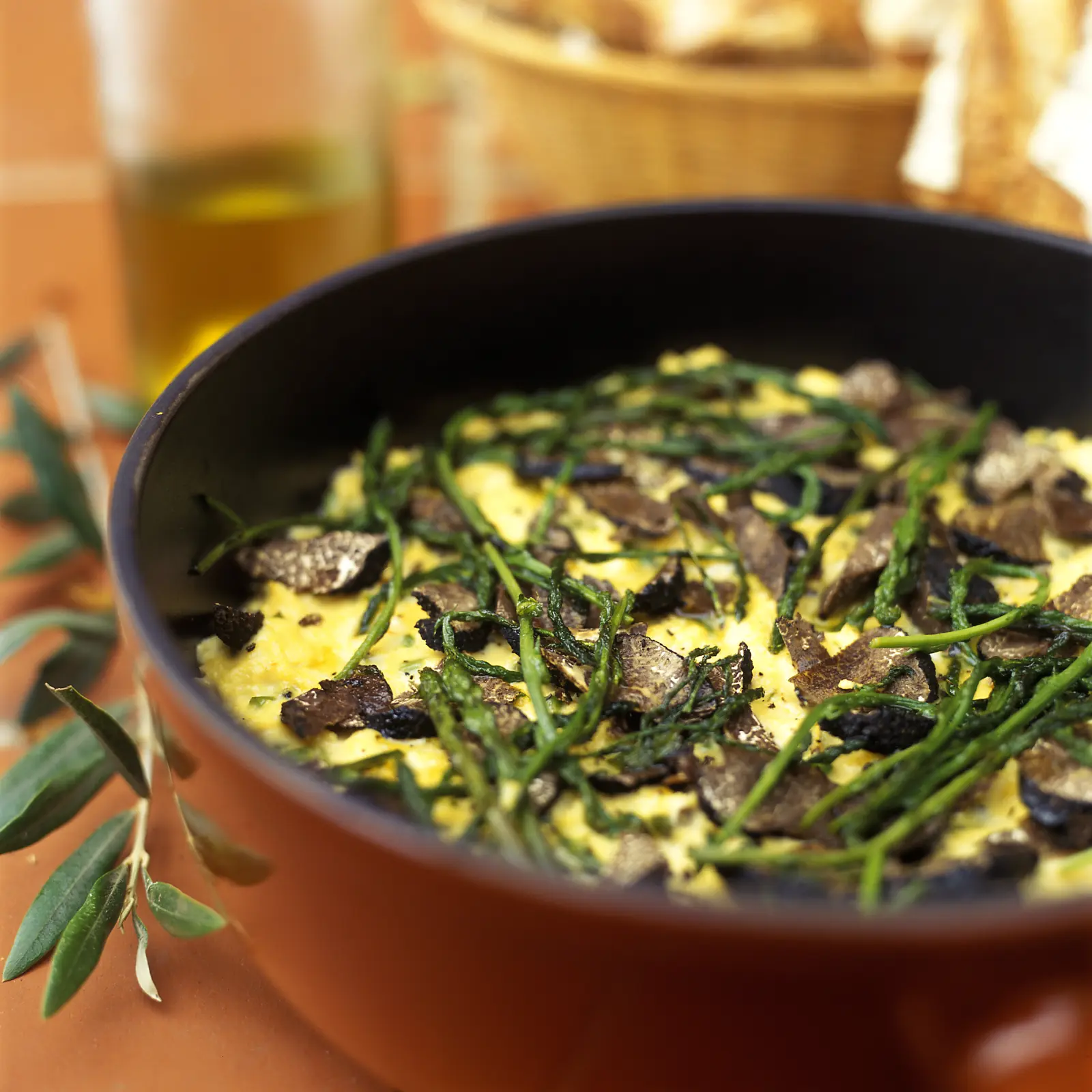 Menu végétarien (truffe tuber Aestivum)