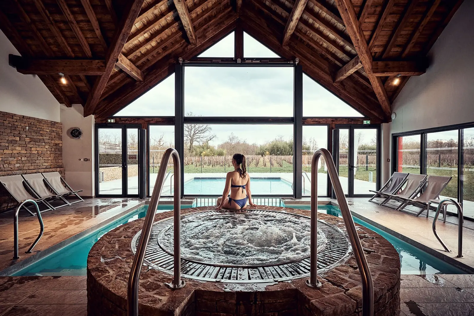 Détente au Spa des vignes et déjeuner au restaurant Les Maritonnes