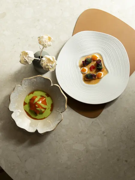 Menu Harmonie avec accord mets et vins en 4 verres — visuel 1