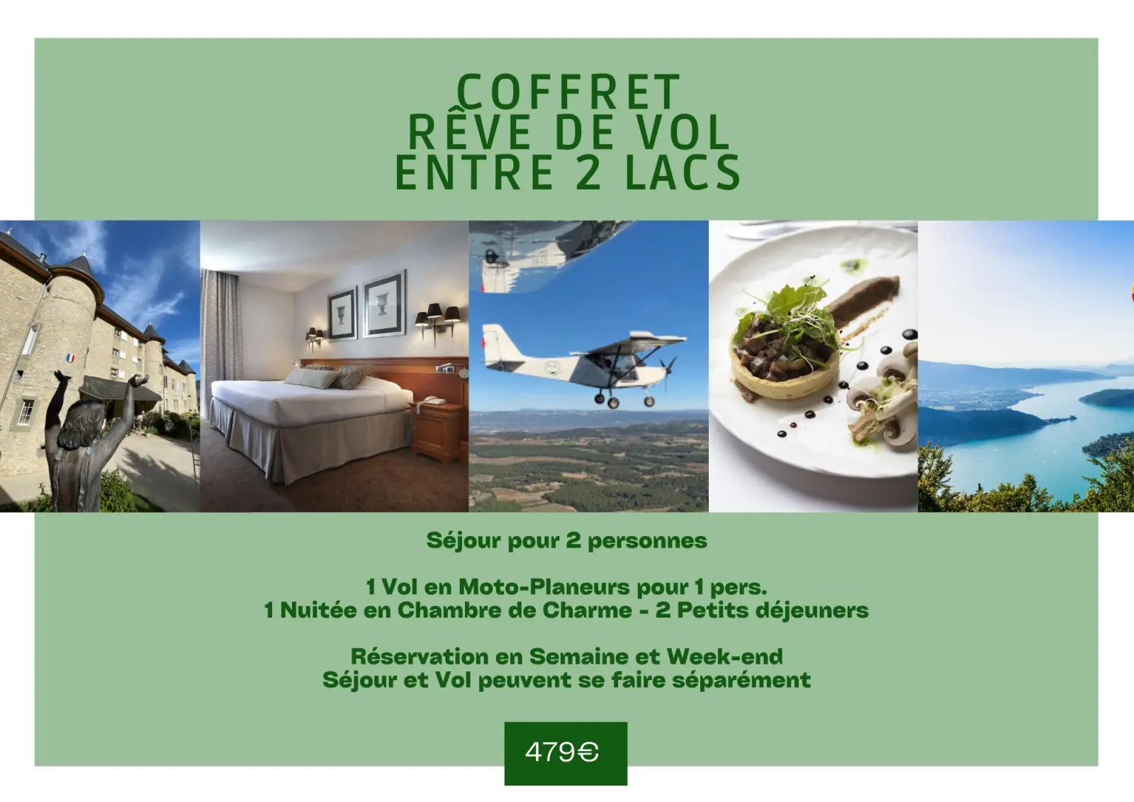 Coffret Rêve de vol entre deux lacs