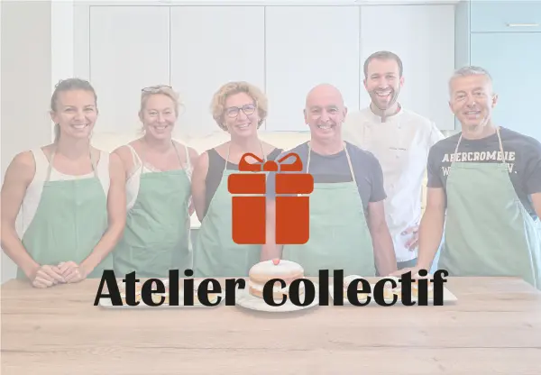 Bon-cadeau - Atelier de pâtisserie collectif- 4 heures + Tablier inclus — visuel 1