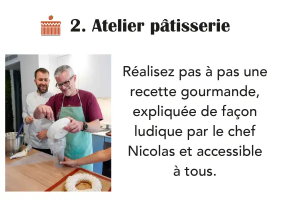 Bon-cadeau - Atelier de pâtisserie collectif- 4 heures + Tablier inclus — visuel 3