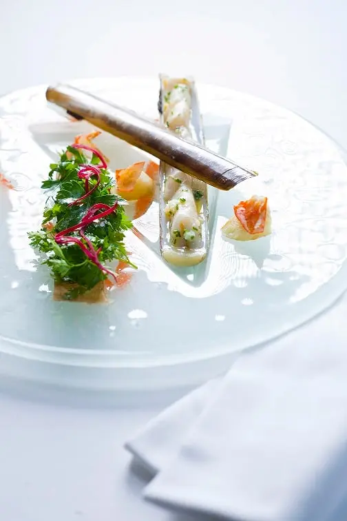 Menu gastronomique sans boisson