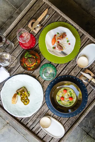 Café Basque avec 1 verre de vin — visuel 2