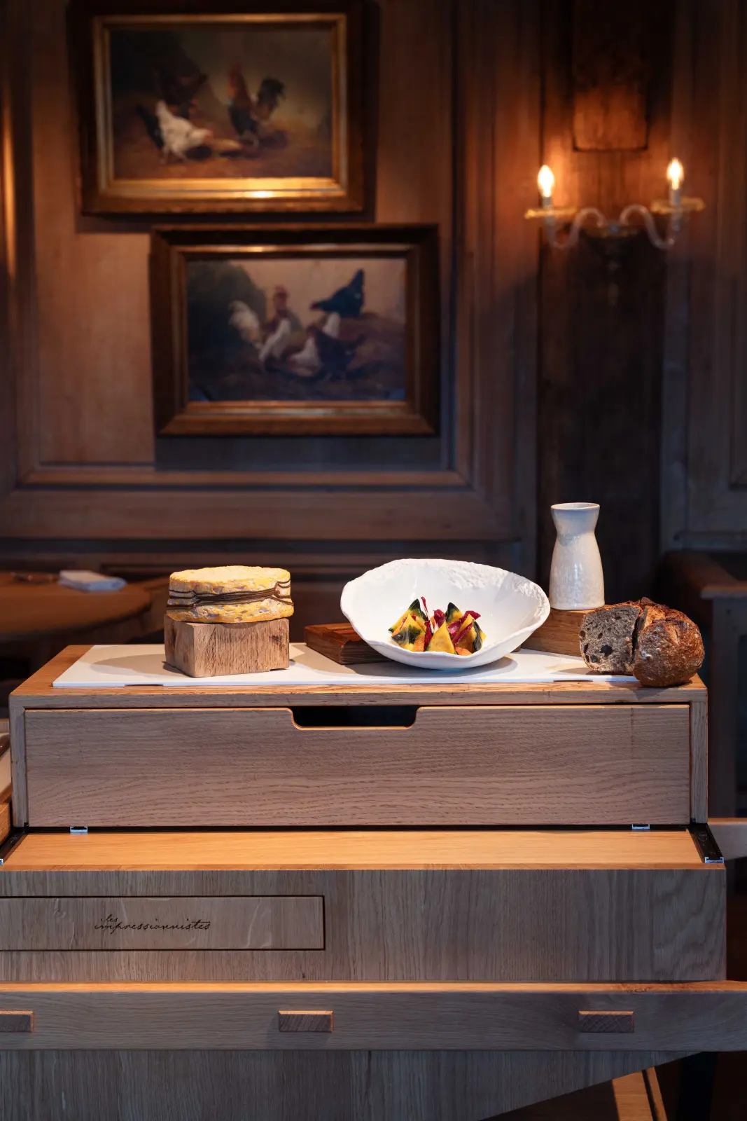 Les Impressionnistes - Menu "La Toile" en 8 nuances