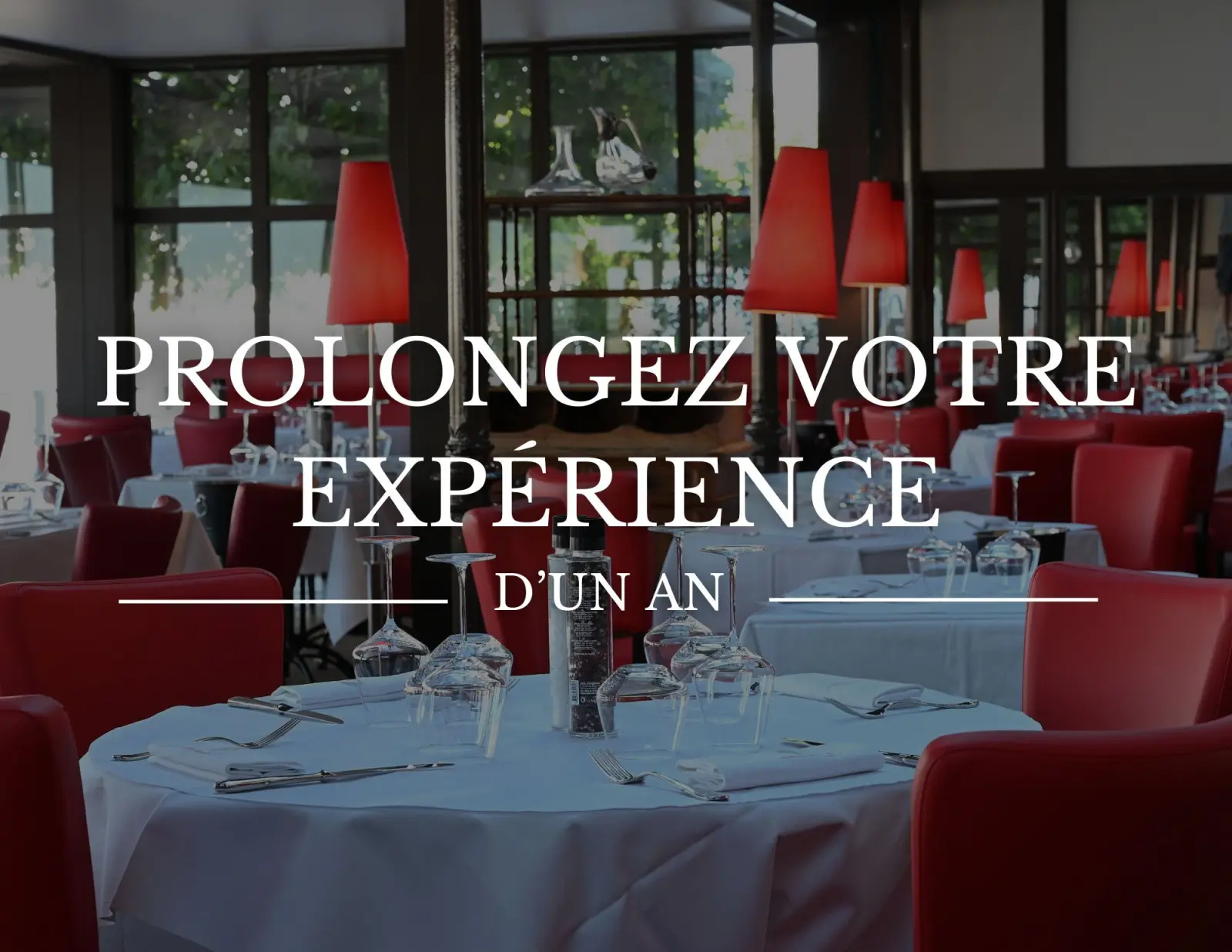 Prolongez votre bon cadeau d'un an !