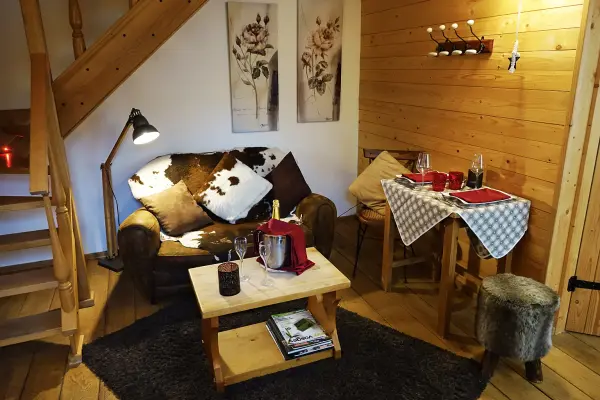 Séjour Intimiste Chalet Cabane ou Romantique ou Suite Caprice — visuel 3