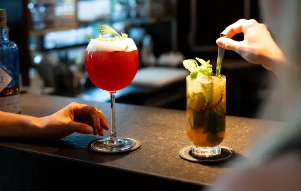 Cocktail au bar — visuel 1