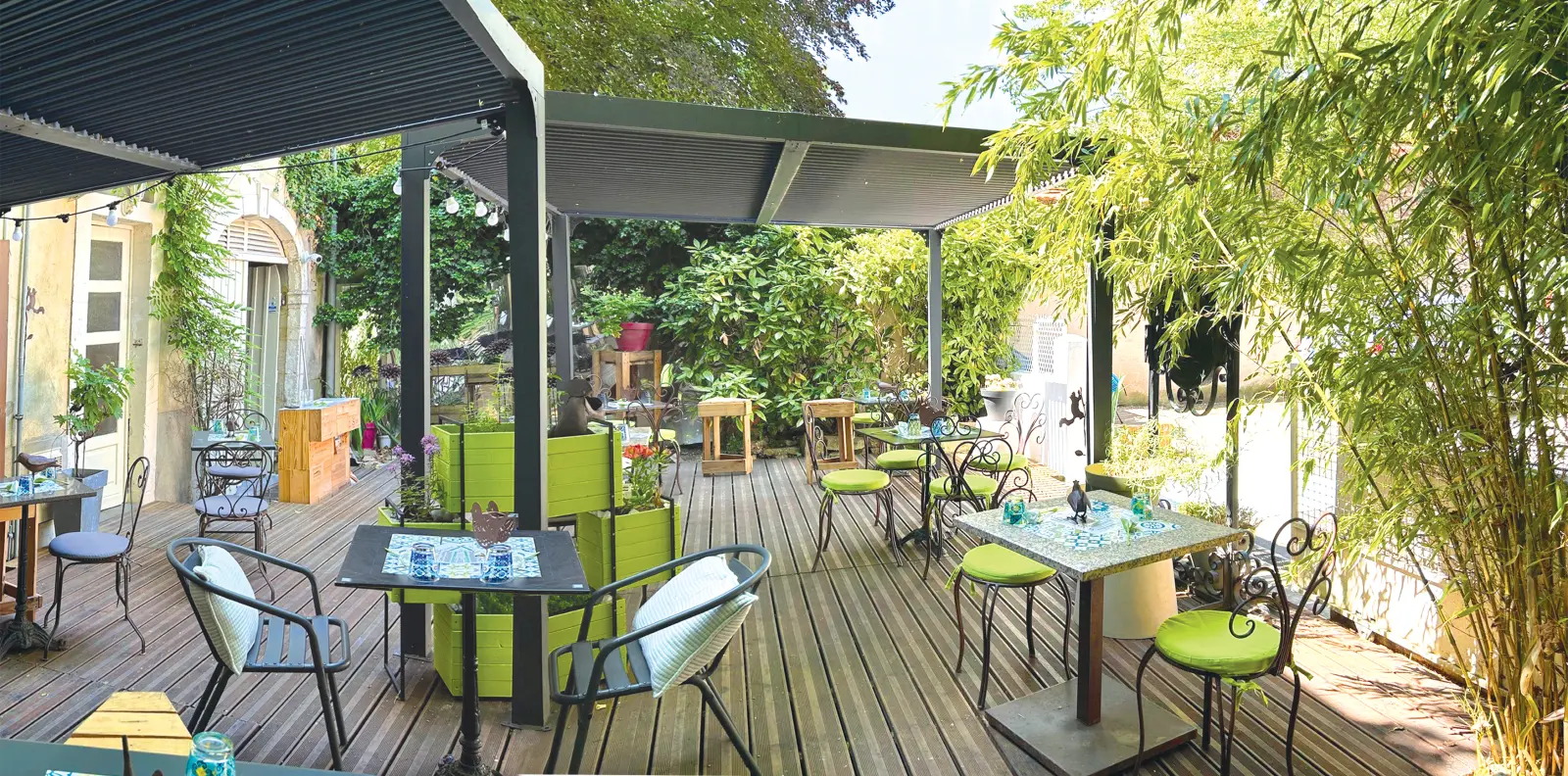 Repas au Jardin de la Dame ou Bistrot de la Dame