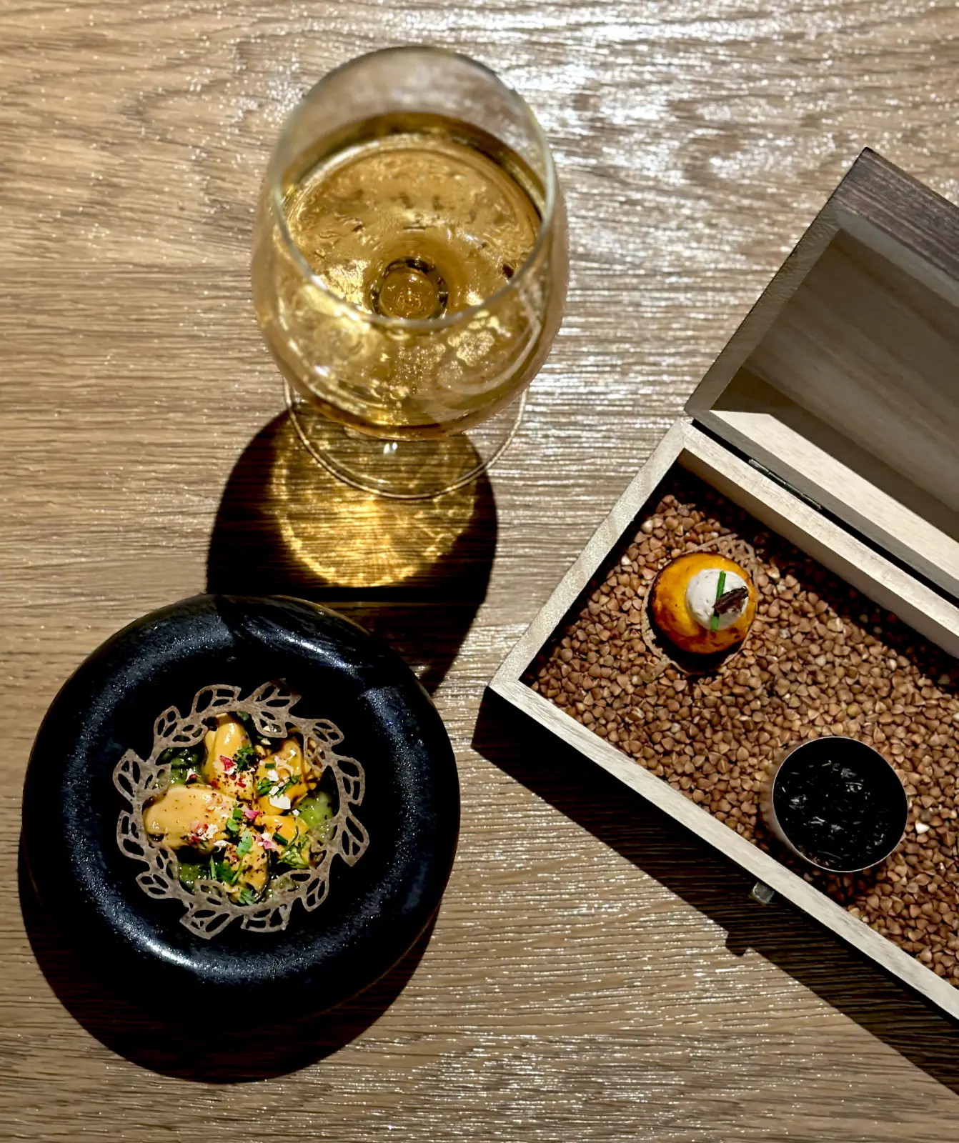 Menu en 7 temps avec Accord mets & vins