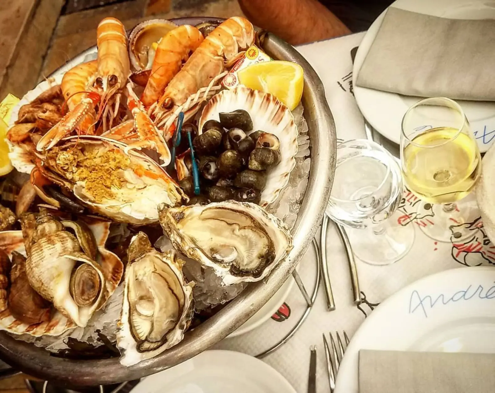 Plateau de fruits de mer : L'ECAILLER