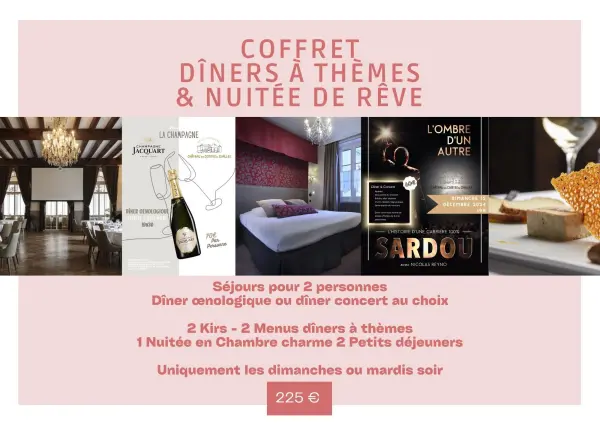 Coffret Dîners à Thème & Nuitée de Rêve — visuel 1